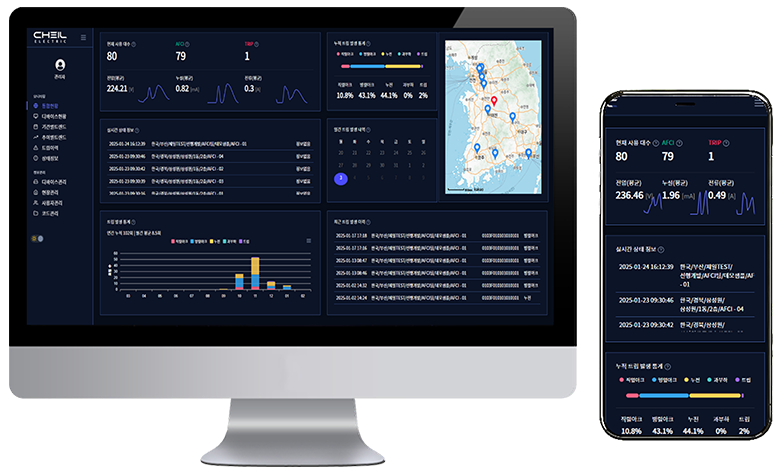 산업용 아크 누전 차단기 모니터링 시스템